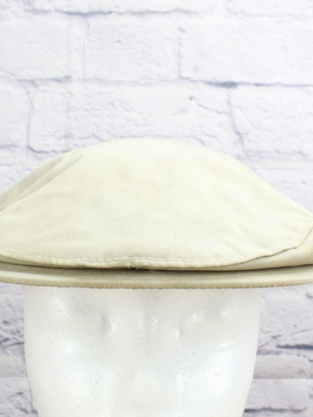 Vintage Bee Hats Tan Cotton Flat Cap Water Repellent Men’s Medium